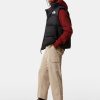 Gilet Retro Nuptse in Tessuto Ripstop Lucido Nero