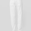 Pantaloni Ravello in Cotone Elasticizzato Bianco