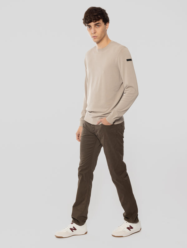 4X4A7683_600x.jpg Pantaloni Ravello in Cotone Elasticizzato Testa di Moro