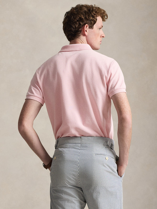 Polo Maniche Corte in Cotone Rosa