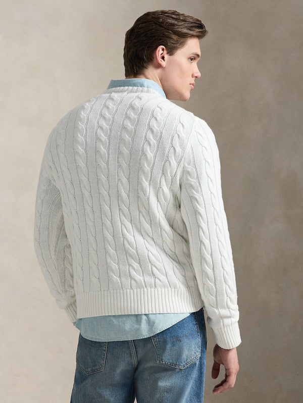 710775885_9_600x.jpg Maglia in Cotone a Trecce Bianco