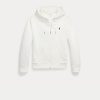 Felpa con Cappuccio e Zip in Maglia Doppia Bianco