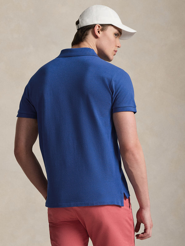 Polo Maniche Corte in Cotone Blu