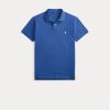 Polo Maniche Corte in Cotone Blu