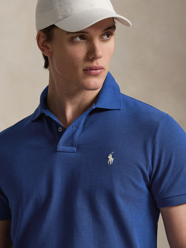 Polo Maniche Corte in Cotone Blu