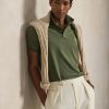 Polo Maniche Corte in Cotone Verde