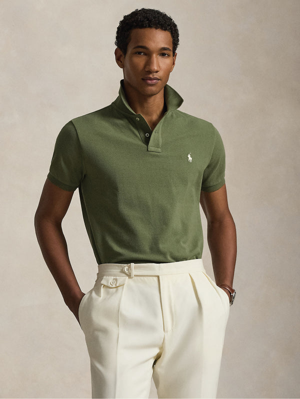 Polo Maniche Corte in Cotone Verde