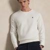 Felpa Girocollo in Maglia Doppia Bianco