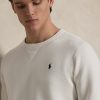 Felpa Girocollo in Maglia Doppia Bianco