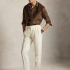 710966294-514-_3_600x.jpg Camicia in Lino Custom Fit Marrone