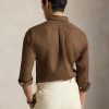 710966294-514-_4_600x.jpg Camicia in Lino Custom Fit Marrone