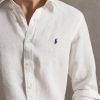 Camicia in Lino Custom Fit Bianco