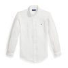 Camicia in Lino Custom Fit Bianco