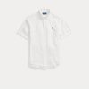 Camicia in Lino Maniche Corte Bianco