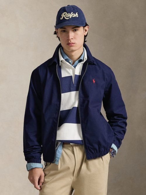710A12636005_6_600x.jpg Giacca in Popeline di Cotone Bayport Blu