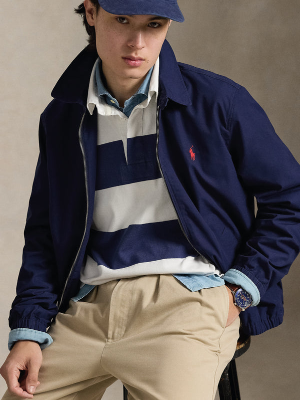 710A12636005_9_600x.jpg Giacca in Popeline di Cotone Bayport Blu