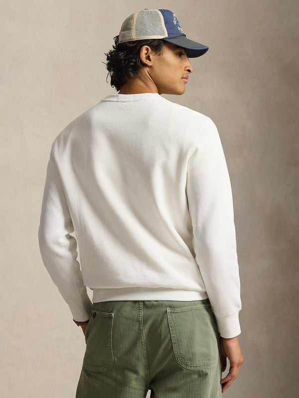 710B14616001_4_600x.jpg Felpa Girocollo con Polo Bear Bianco