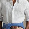 710B15594004-_6_600x.jpg Camicia in Lino Custom Fit a Righe Bianco/Celeste