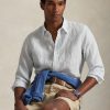 710B15594004-_7_600x.jpg Camicia in Lino Custom Fit a Righe Bianco/Celeste