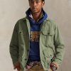 710P03885_2_600x.jpg Overshirt in Cotone Canvas Vintage Verde
