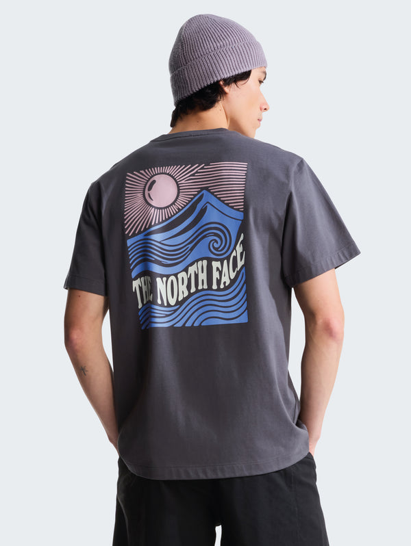 8GB1_RHI_5_600x.jpg T-shirt in Cotone con Stampa Mountain Escape Antracite