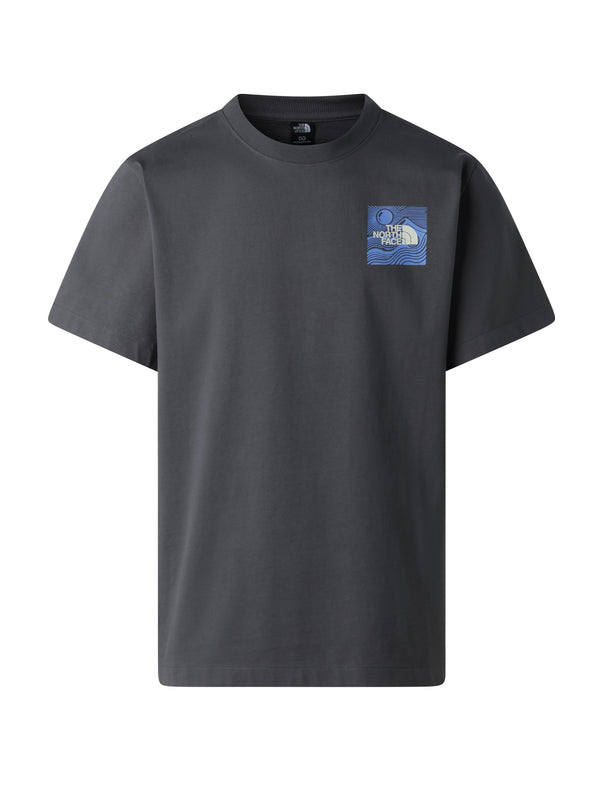 8GB1_RHI_600x.jpg T-shirt in Cotone con Stampa Mountain Escape Antracite