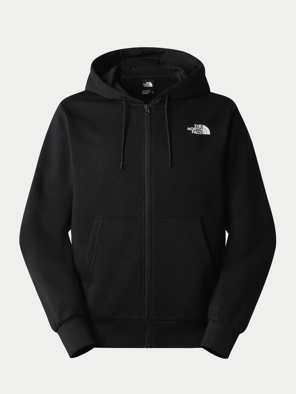 Felpa con Cappuccio e Zip Simple Dome Nero