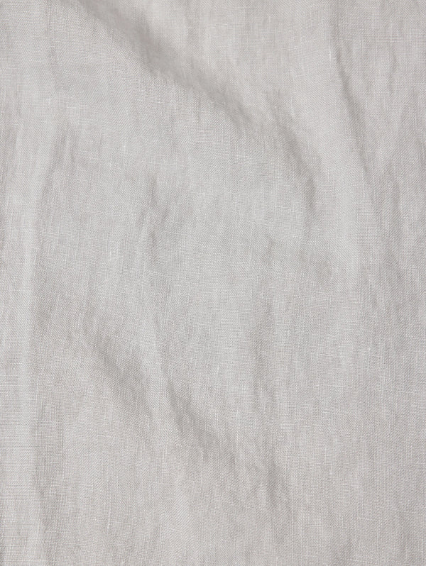 Pantaloni in Lino Gamba Ampia Fango