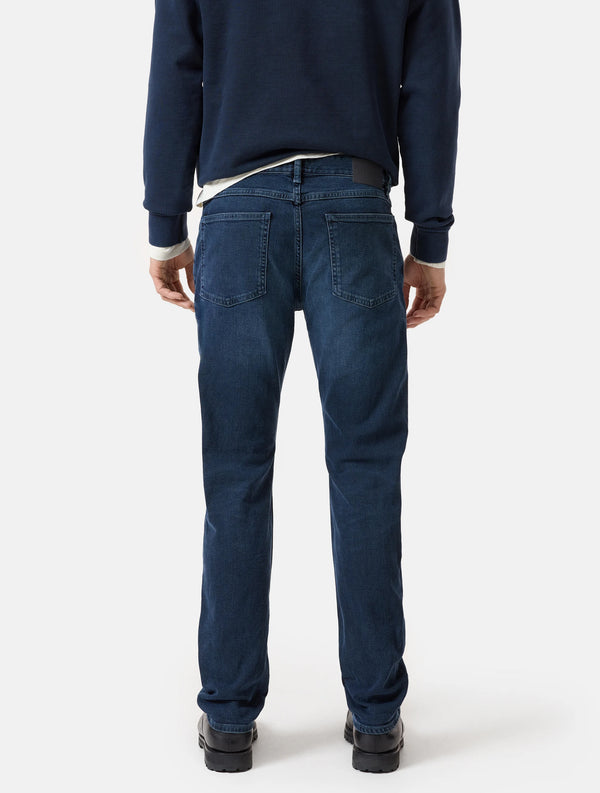 Jeans Slim in Cotone Organico Blu Notte