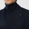 Giacca Doppio Petto in Punto Milano Blu