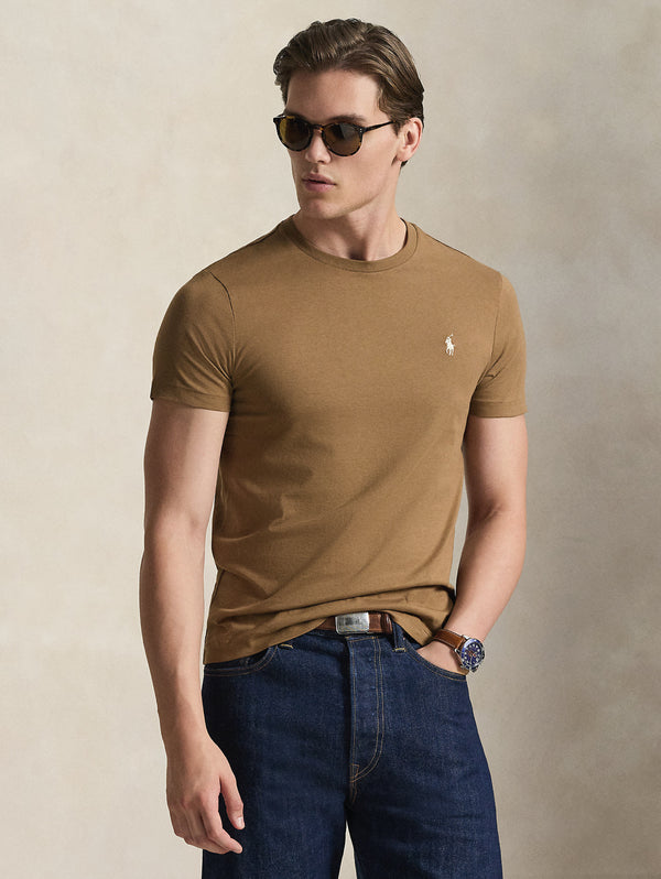 T-shirt-Girocollo-Custom-Slim-Fit-Blu-BROWN_2_600x.jpg T-shirt Girocollo Custom Slim Fit Marrone