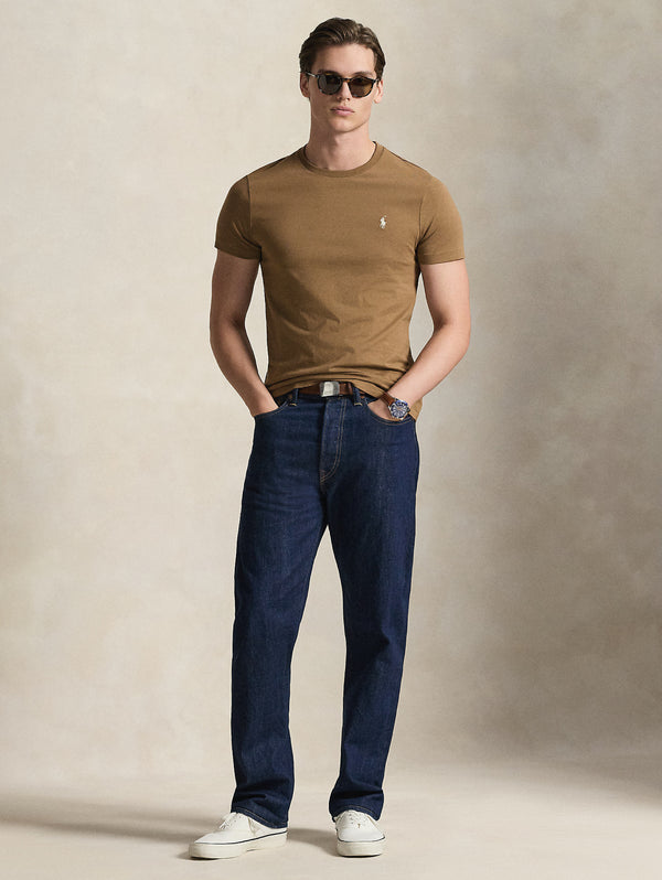 T-shirt-Girocollo-Custom-Slim-Fit-Blu-BROWN_4_600x.jpg T-shirt Girocollo Custom Slim Fit Marrone