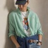 T-shirt Custom Slim con Polo Bear in Bici Bianco