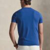 T-shirt Girocollo Custom Slim Fit Azzurro