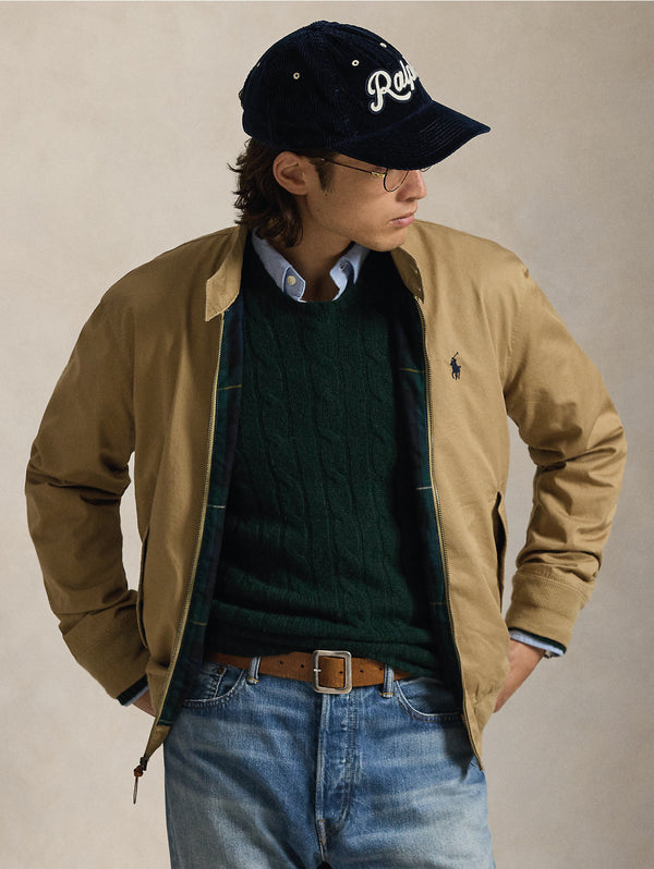 Giacca Sportiva in Twill di cotone Beige