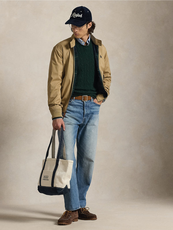 Giacca Sportiva in Twill di cotone Beige