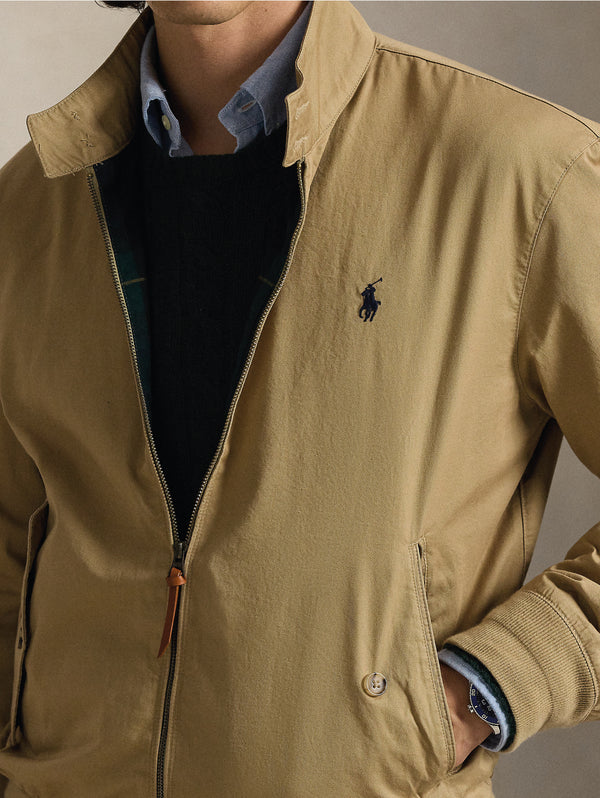Giacca Sportiva in Twill di cotone Beige