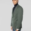 Giacca Sfoderata in Lana Oxford Verde