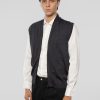 Gilet in Lana taglio Bomber Antracite