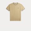 beige_piquet_600x.jpg T-shirt in Jersey Mesh Classic Fit Beige