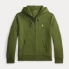 felpaverde_7_600x.jpg Felpa con Cappuccio e Zip in Maglia Doppia Verde Oliva