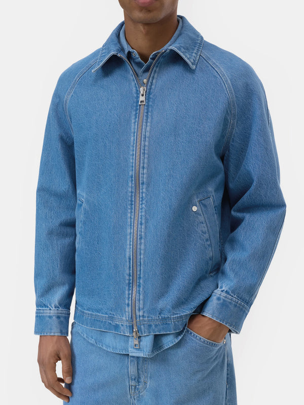 giacca_0_600x.jpg Giacca Denim in Indaco Uniforme Blu