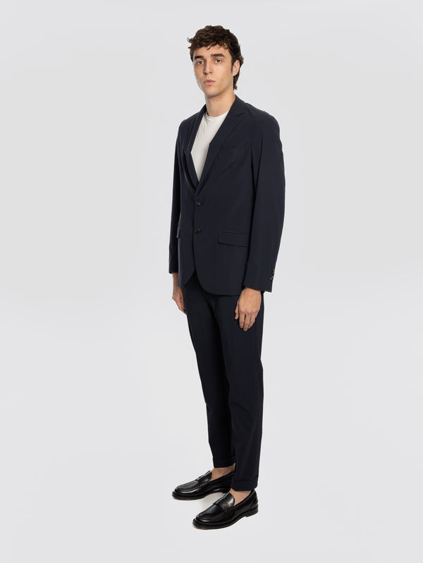 Blazer in Tessuto Stretch Surflex Blu Notte