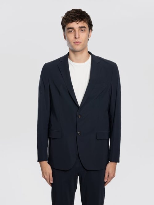 Blazer in Tessuto Stretch Surflex Blu Notte