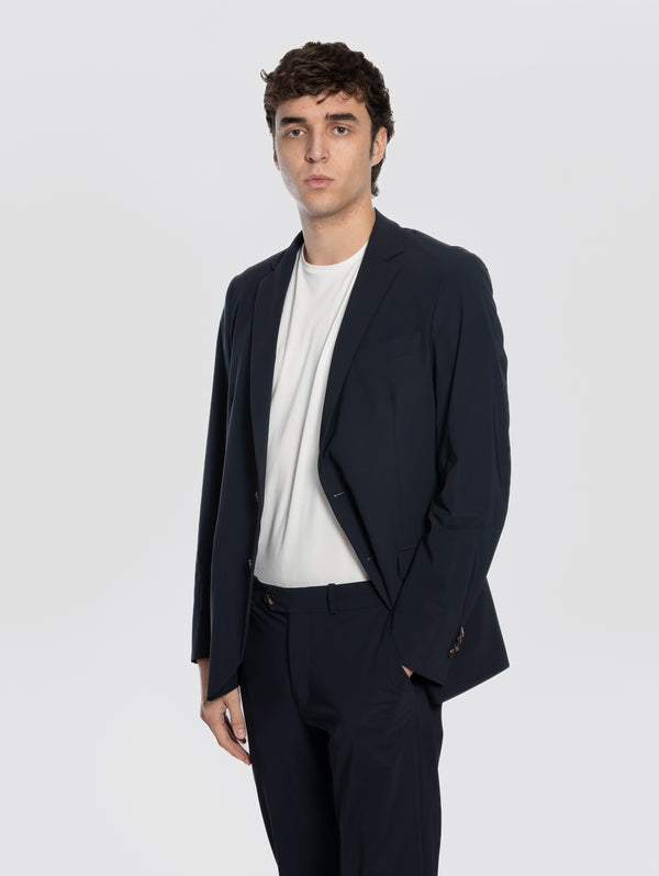 Blazer in Tessuto Stretch Surflex Blu Notte
