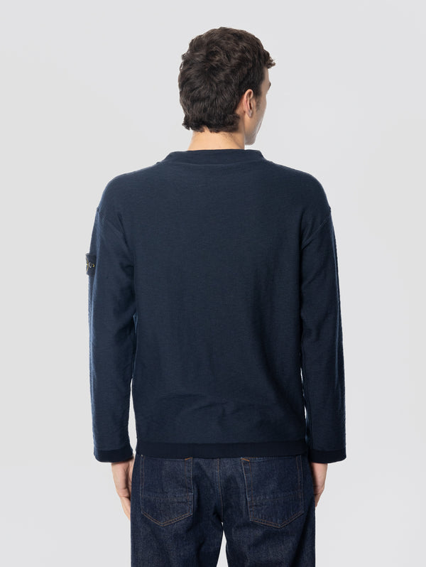 image-130_0f2bd68c-d490-4c0a-b705-2926f03d01f2_600x.jpg Maglione con Collo a Cratere in Cotone Blu