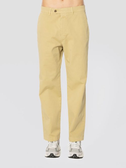 image-137_a22cb257-f3eb-490c-931f-c3340f983da5_600x.jpg Pantaloni in Twill di Cotone a Vita Alta Beige