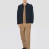 Overshirt in Microfibra Sfoderata Blu