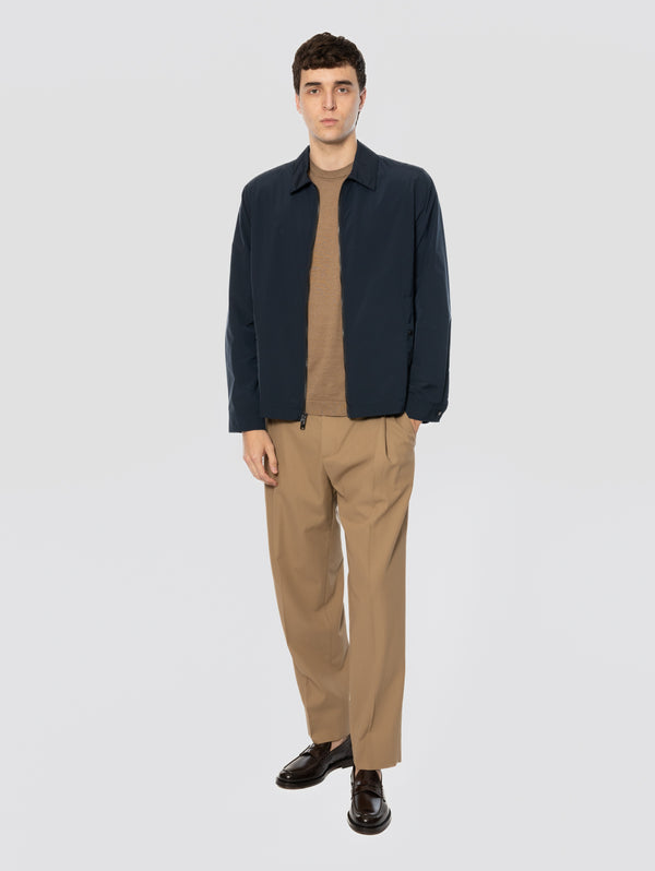 Overshirt in Microfibra Sfoderata Blu