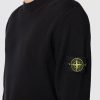 Maglione Girocollo in Cotone a Costine Nero